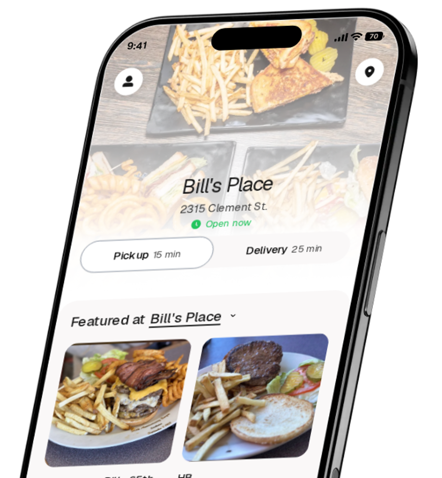Bill's Place app preview